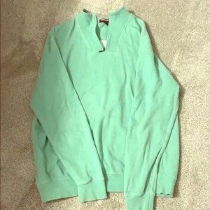 Mint Green Half Zip Sweatshirt